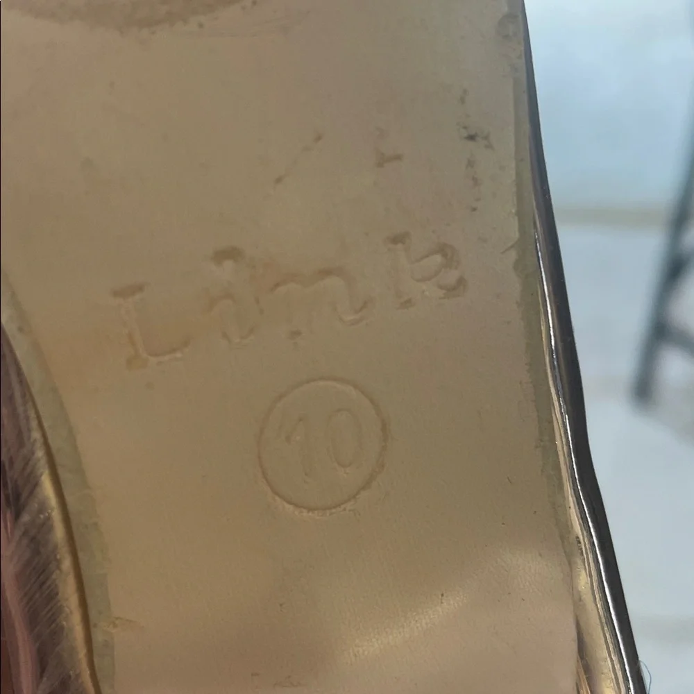 Girls Link Rose Gold Patent Mary Jane Dress Shoes Size 10